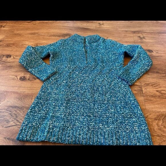 Soft Surroundings turquoise Quarterzip sweater - Picture 2 of 3